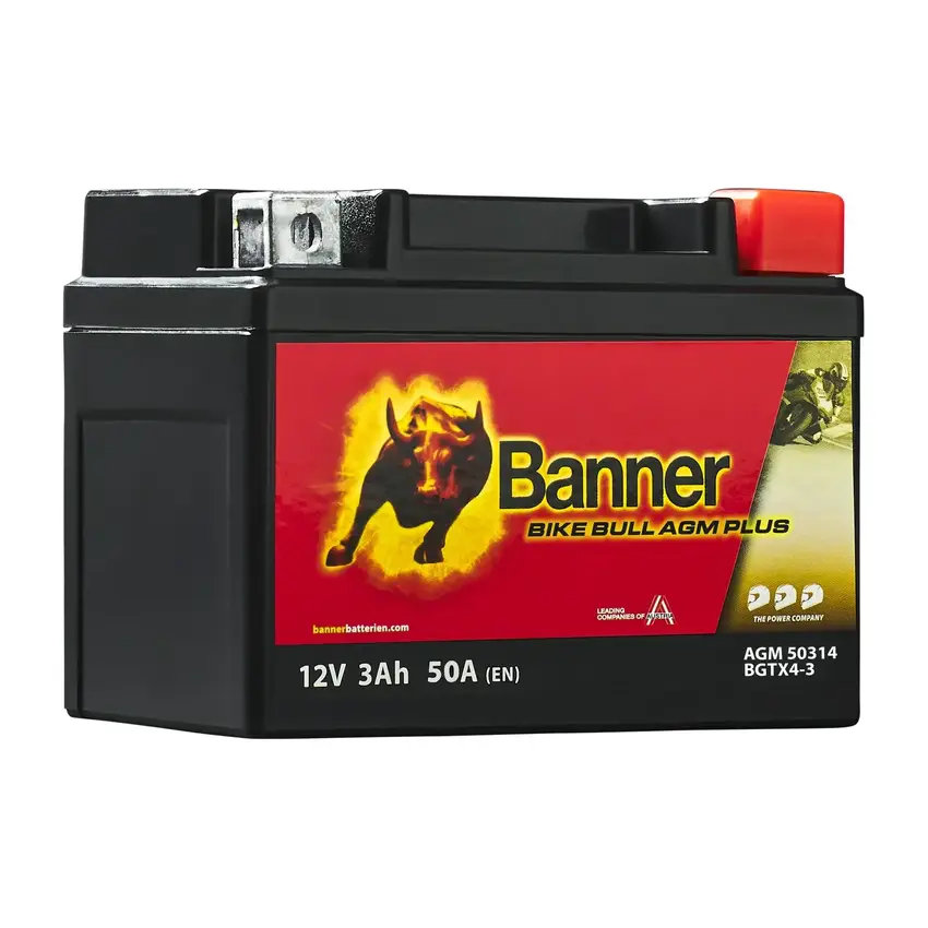 BANNER Bike Bull AGM PLUS BGTX4-3 12V/3Ah